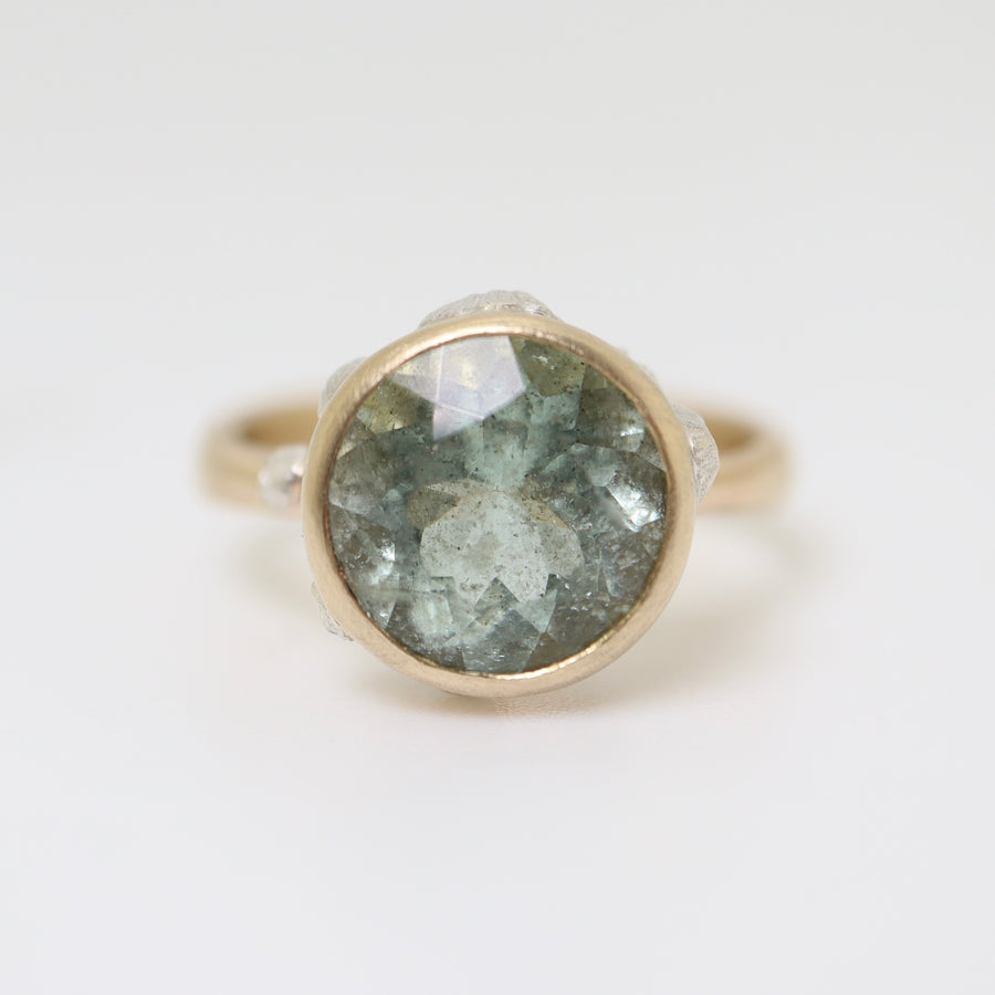 Saline Tides Aquamarine Ruthie B. Ring with Barnacles