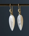 Mother of Pearl Figurehead Cameo Earrings