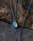 Coober Pedy opal necklace handmade by Hannah Bount Jewelry