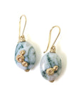 Indian opals with gold barnacles by Hannah Blount Jewelry