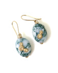 Indian opals with gold barnacles by Hannah Blount Jewelry