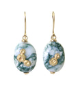 Indian opals with gold barnacles by Hannah Blount Jewelry