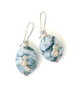 Indian opals with silver barnacles by Hannah Blount Jewelry