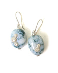 Indian opals with silver barnacles by Hannah Blount Jewelry