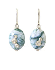 Indian opals with silver barnacles by Hannah Blount Jewelry