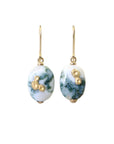 Indian opals with gold barnacles by Hannah Blount Jewelry