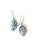 Indian opals with silver barnacles by Hannah Blount Jewelry