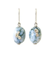 Indian opals with silver barnacles by Hannah Blount Jewelry