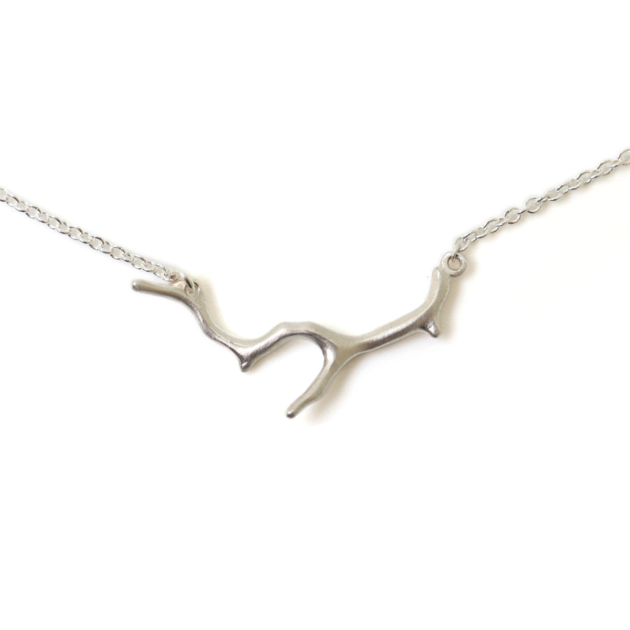 Branch Coral Ruthie B. Necklace on white background.