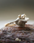 shell ring with diamond barnacles by Hannah Blount