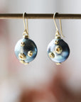 Neap Tide Tahitian Pearl Ruthie B. Earrings with Barnacles