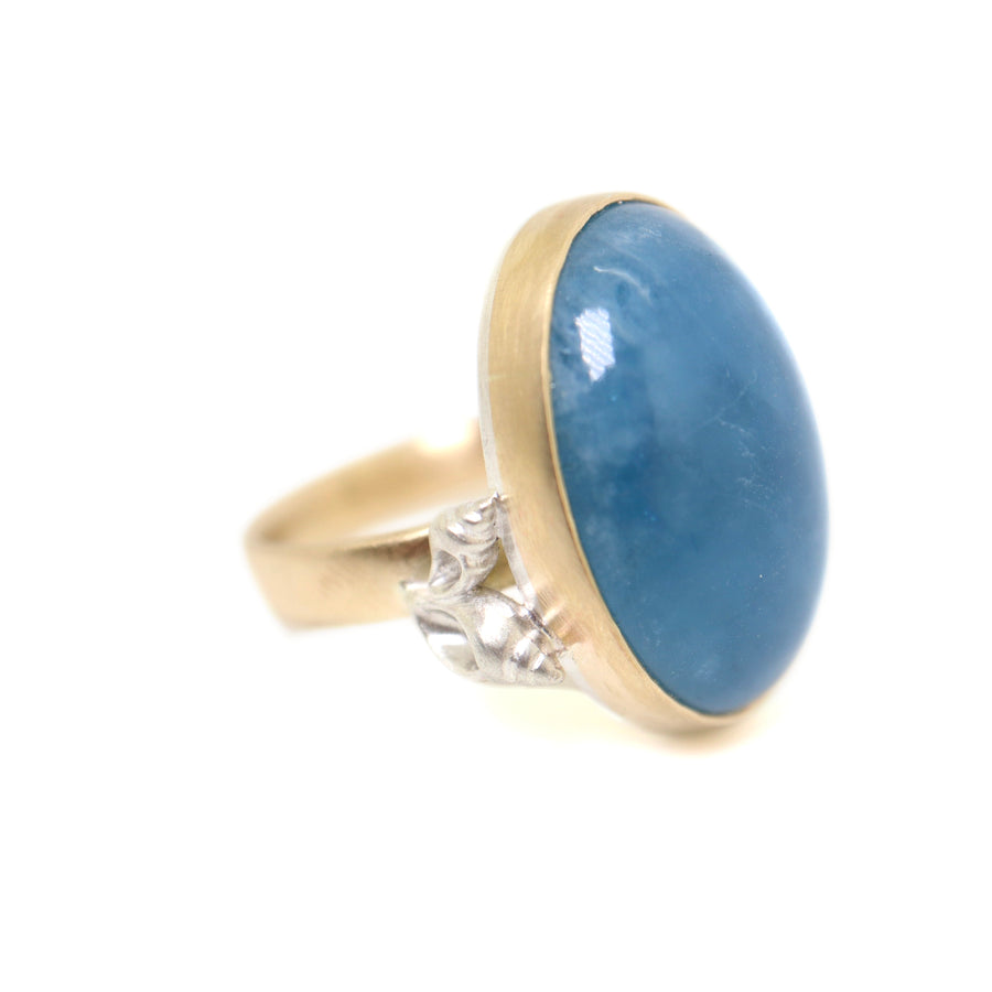 Grand Bouquet of Shells Aquamarine Ruthie B. Ring