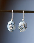 Indian opals with silver barnacles by Hannah Blount Jewelry