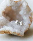 silver cameo studs (tiny) by Hannah Blount