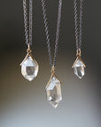 Herkimer crystal necklaces by Hannah Blount