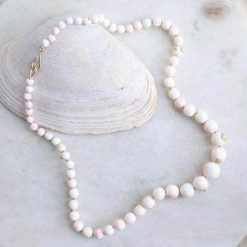 Coral strand necklace