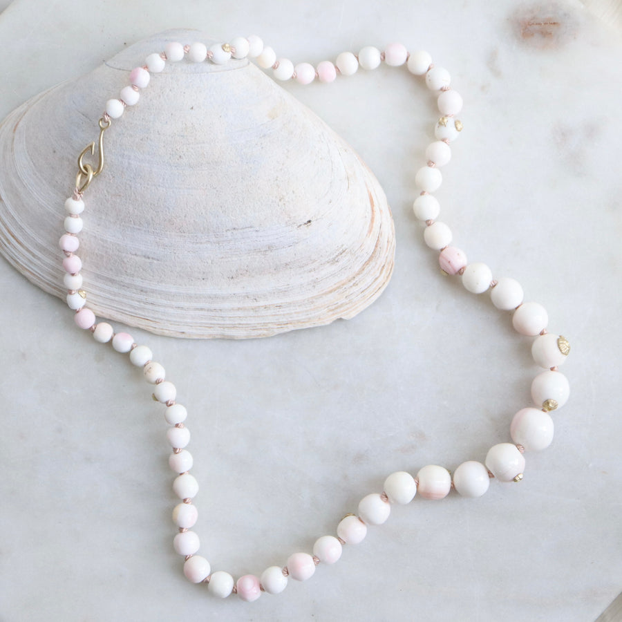 Coral strand necklace