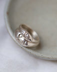 Cameo rings silver with diamond - Hannah Blount