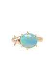 Lightning Ridge Opal Milkweed Beetle Vanity Ring by Hannah Blount Jewelry