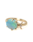 Lightning Ridge Opal Milkweed Beetle Vanity Ring by Hannah Blount Jewelry