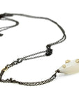 Mother of Pearl Necklace with Barnacles-Hannah Blount Jewelry