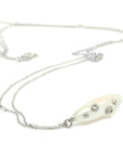 Mother of Pearl Necklace with Barnacles-Hannah Blount Jewelry