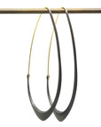 Large Facet Hoops-Hannah Blount Jewelry