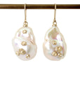 Grand Pearl Ruthie B. Earrings with Barnacles-Hannah Blount Jewelry